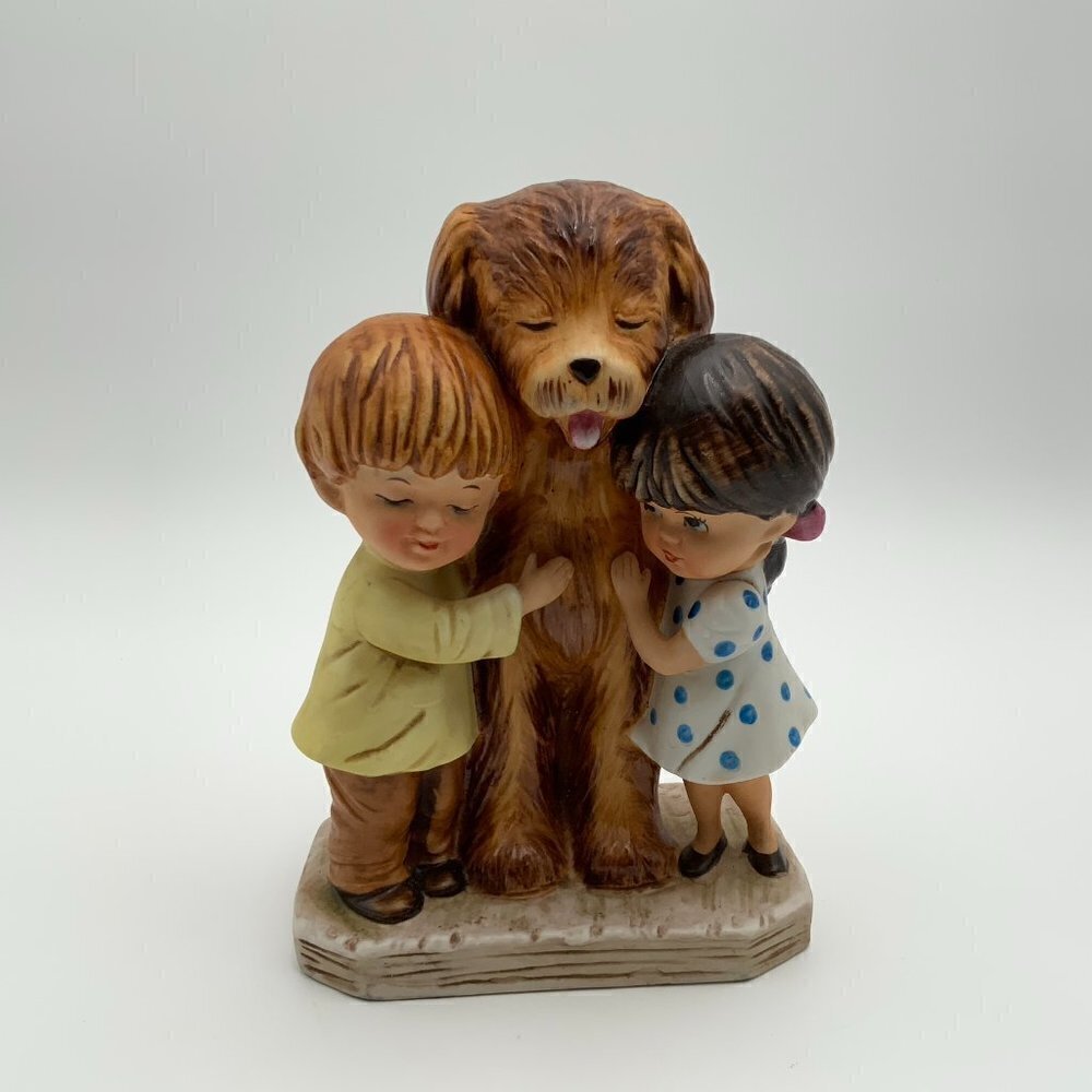 Vintage Gorham Moppets 1973 Fran Mar Dogs Best Friend Figurine